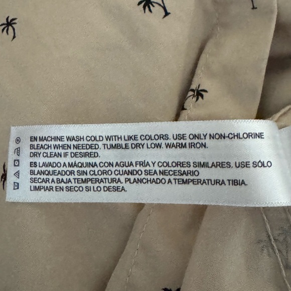 A-2 Men’s‎ Cactus Man Cream & Black Short Sleeve Button Down Shirt Size L - Picture 15 of 16